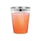 Smarty Had A Party 10 oz. Clear with Metallic Silver Rim Round Tumblers (336 Cups), 336PK 6954S-CASE - alternate 2